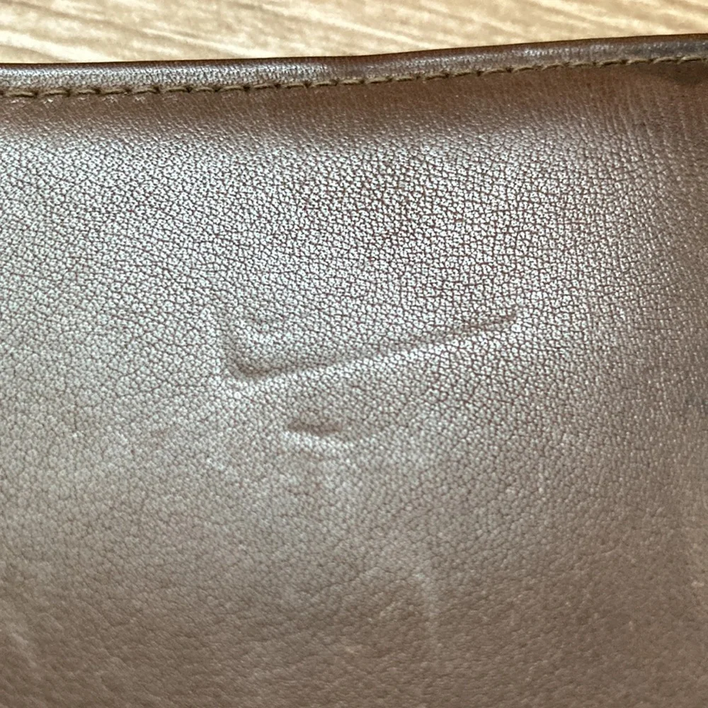 Wallet bifold with money clip in brass fandango calf leather